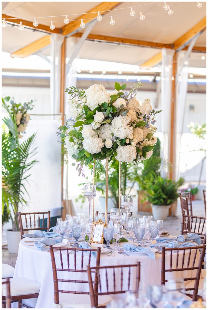 luxury tablescape at indoor Bohlin wedding reception