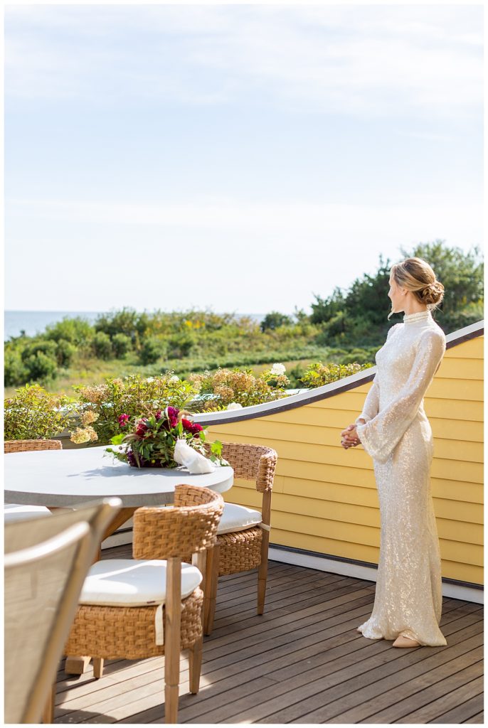 Bride getting ready at the Ocean House